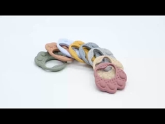 สะอาดต่อสิ่งแวดล้อม รางหมี สีซิลิโคน ของเล่นฟันเด็ก เพื่อบรรเทาอาการปวดเยื่อ