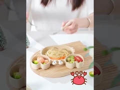 แบคทีเรียทนทาน เด็กจานและถ้วย ดอกสีชมพูสีขาวสําหรับอาหารเย็น