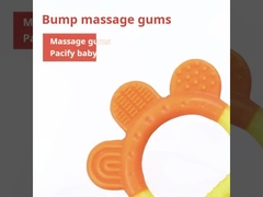 น้ํายาบําบัดที่เคี้ยวซิลิโคน Baby Teether กระป๋องเด็ก ไม่มี BPA